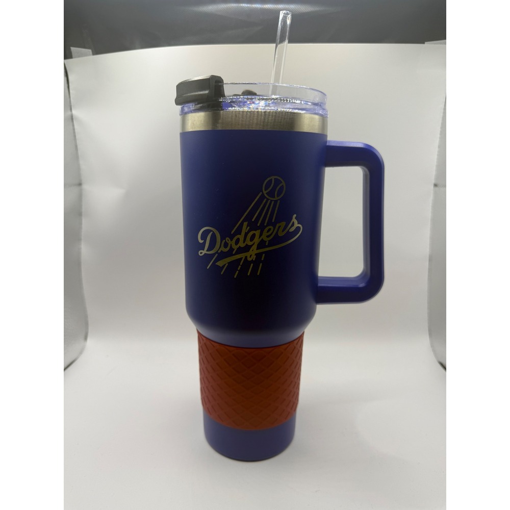 MLB Los Angeles Dodgers Tumbler 40oz Blue NEW Insulated Travel Mug READ